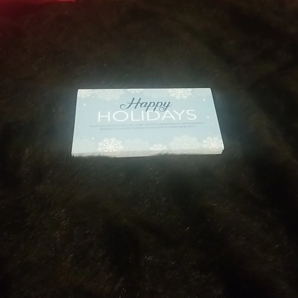 25 Happy Holidays 4X6 Thank you…